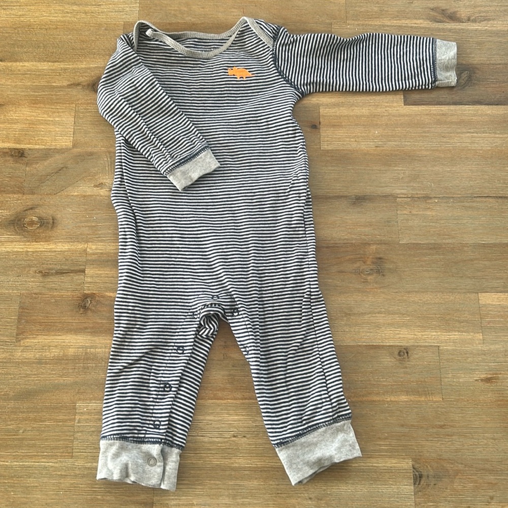 Simple Joys unisex Striped Coverall Navy
